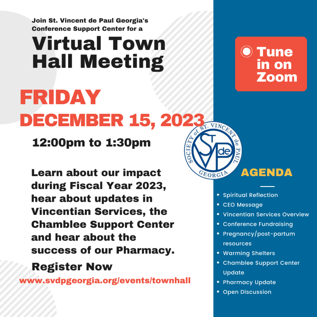 SVdP Georgia Town Hall December 15, 2023 - SVDP Georgia