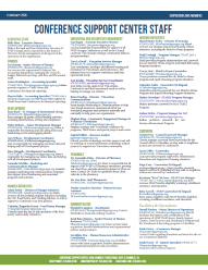 Conference Support Center Directory Screenshot