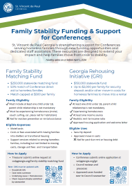 Family Stability Funding & Support for Conferences